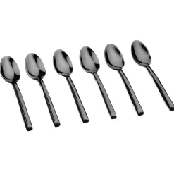 Bjorn 6 Petites cuillères Olaf noires