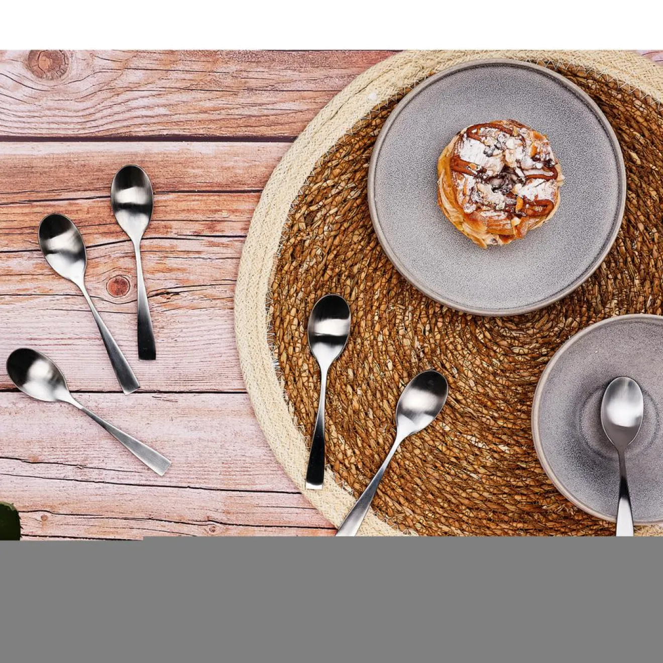 Bjorn 6 Petites cuillères Sven inox mat