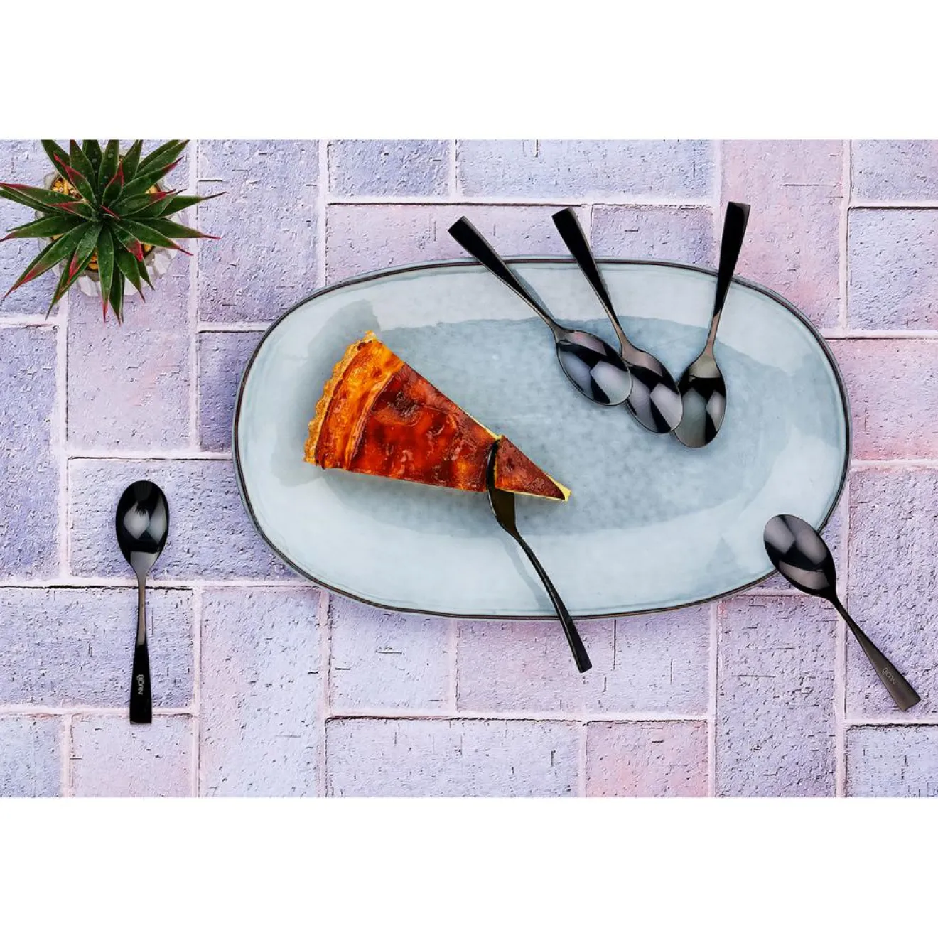 Bjorn 6 Petites cuillères Sven noires