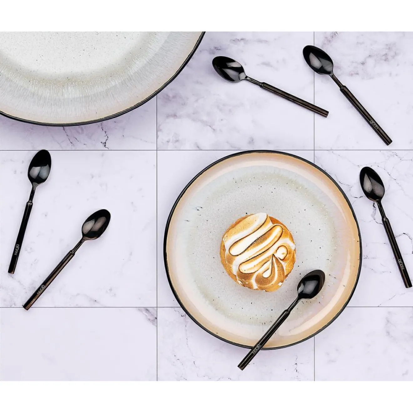 Bjorn 6 Petites cuillères Viggo noires