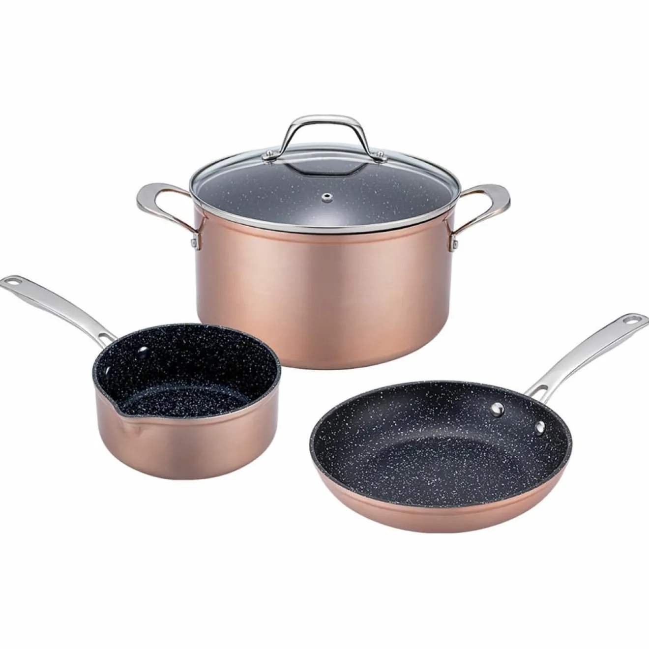 Sale Gam'Hotel 4 Pièces en Céramique Cuivré Élégance Greblon cuivre