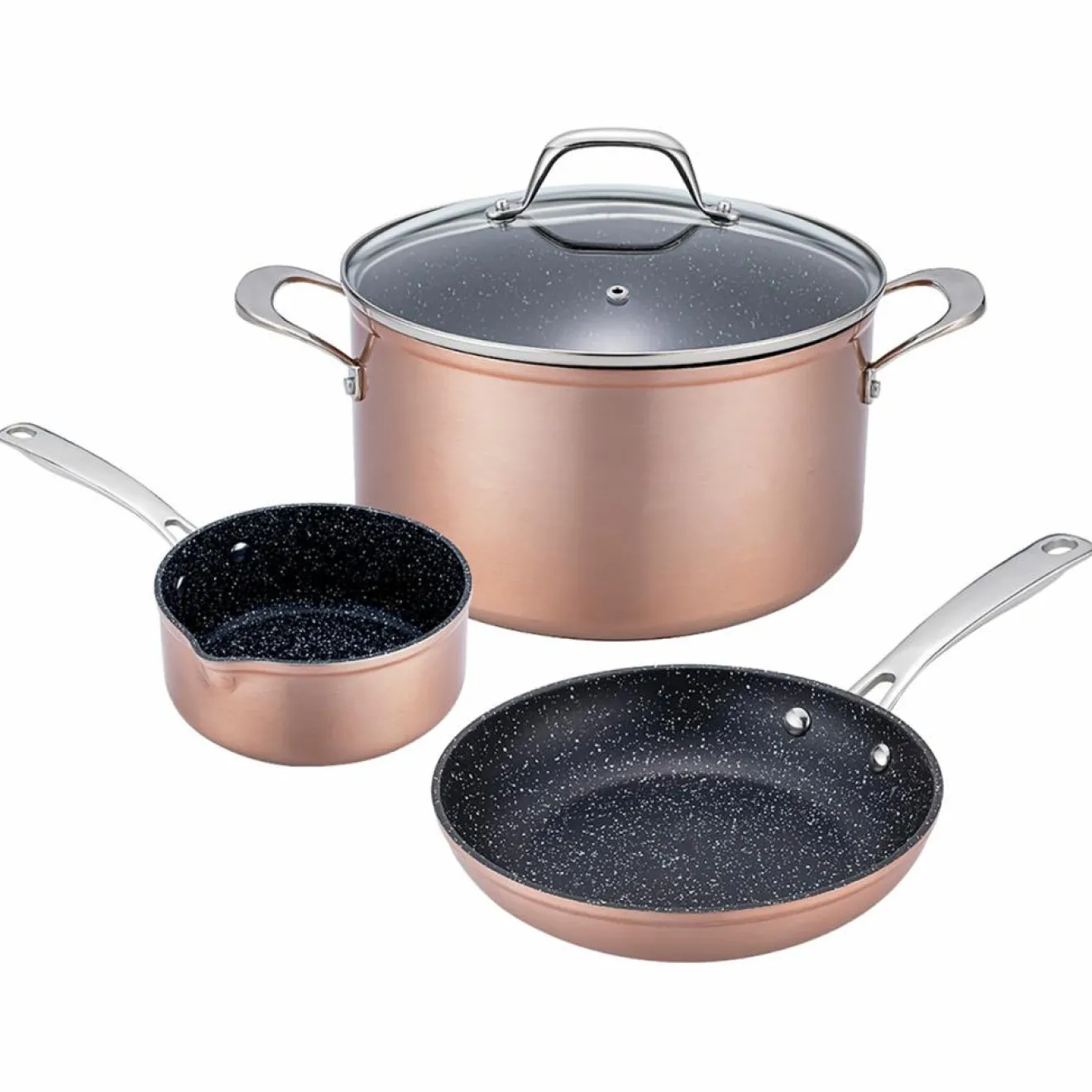 Gam'Hotel 5 Pièces en Céramique Cuivré Élégance Greblon cuivre