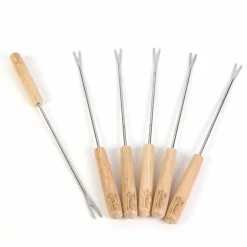 Cook Concept 6 Piques à fondue bois/inox