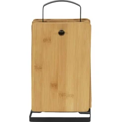 Cook Concept 6 Planches à découper avec socle marron/noir - 16x30x5 cm