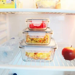 Clearance Cook Concept 3 Plats special four + couvercles hermétiques transparents