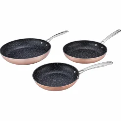 Best Gam'Hotel 3 Poêles en Céramique Cuivré Élégance Greblon cuivre