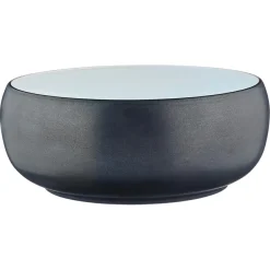 Outlet Bjorn 2 Saladiers en Grès Gourmet blanc granité/noir onyx - 40.5x40.5x20.5 cm