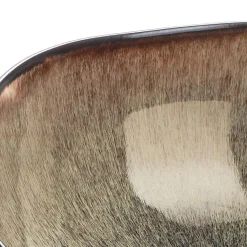 Bjorn 2 Saladiers en Grès Iris beige/marron - 24x8.5/28.5x10 cm