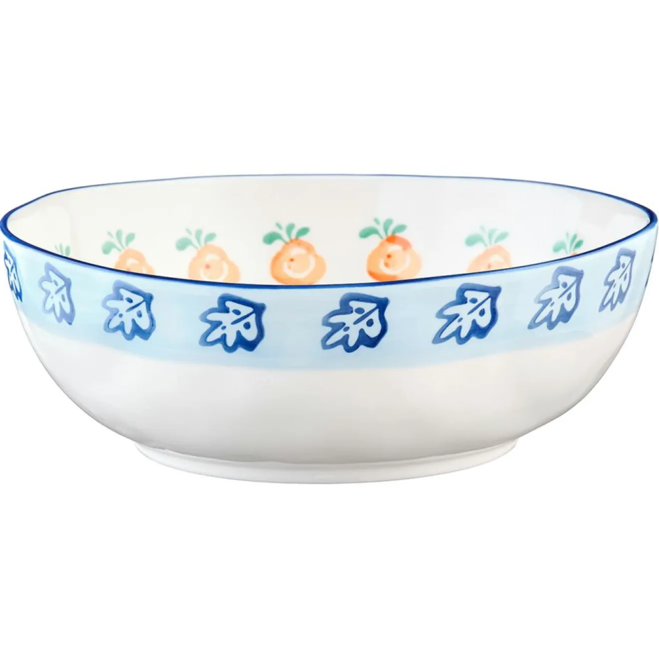 Bjorn 2 Saladiers en Porcelaine Napoli multicolores - 35x17.7x35.3 cm