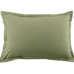 Sale Blanc Passion 2 Taies d'oreiller en coton unies verveine