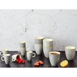 Bjorn 6 Tasses à café Eclipse gris anthracite - 9 cl