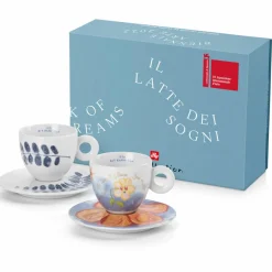 Online Illy 2 Tasses Cappucino en Porcelaine Art Collection Biennale A bleu/blanc - 170 ml