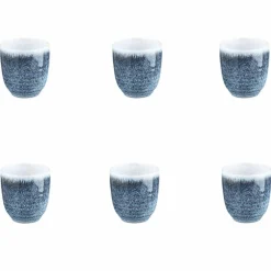 Online Bjorn 6 Tasses Cosmos bleu/blanc nacré - 15 cl