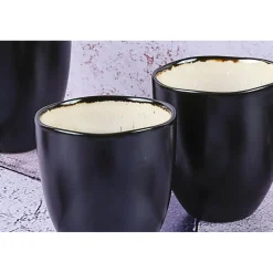 Bjorn 6 Tasses en Grès Iris blanc/ivoire - 15 cl