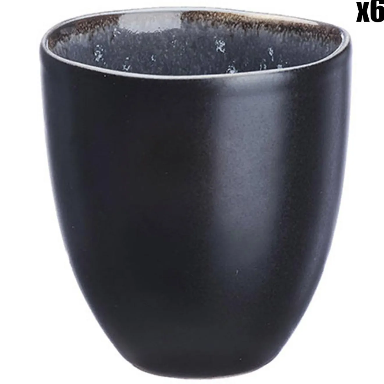 Hot Bjorn 6 Tasses en Grès Iris bleu foncé - 15 cl
