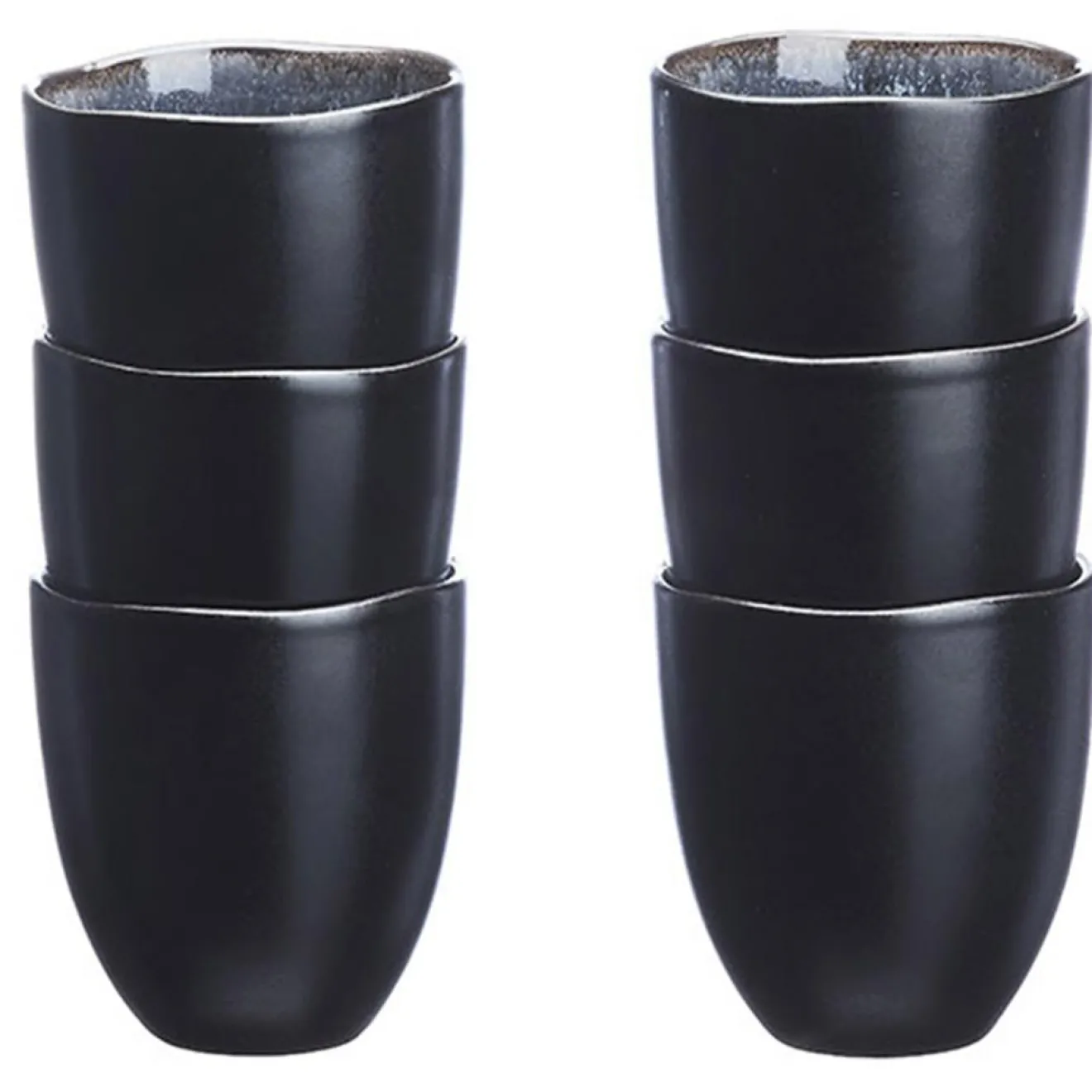 Hot Bjorn 6 Tasses en Grès Iris bleu foncé - 15 cl