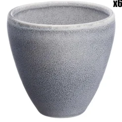Bjorn 6 Tasses en Grès Stone gris clair - 15 cl