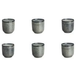 Bjorn 6 Tasses en Grès Zen gris/bleu - 20 cl