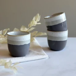 Novastyl 6 Tasses ExpressoRiga 11Cl Marron En Grès