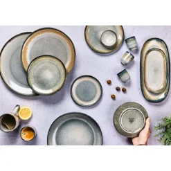 Bjorn 6 Tasses Genesis bleu/gris/kaki - 8 cl