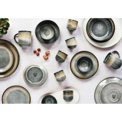 Bjorn 6 Tasses Genesis bleu/gris/kaki - 8 cl