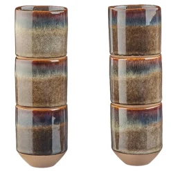 Online Bjorn 6 Tasses Genesis marron volcanique - 8 cl