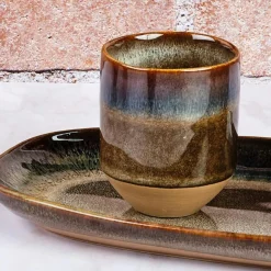 Online Bjorn 6 Tasses Genesis marron volcanique - 8 cl