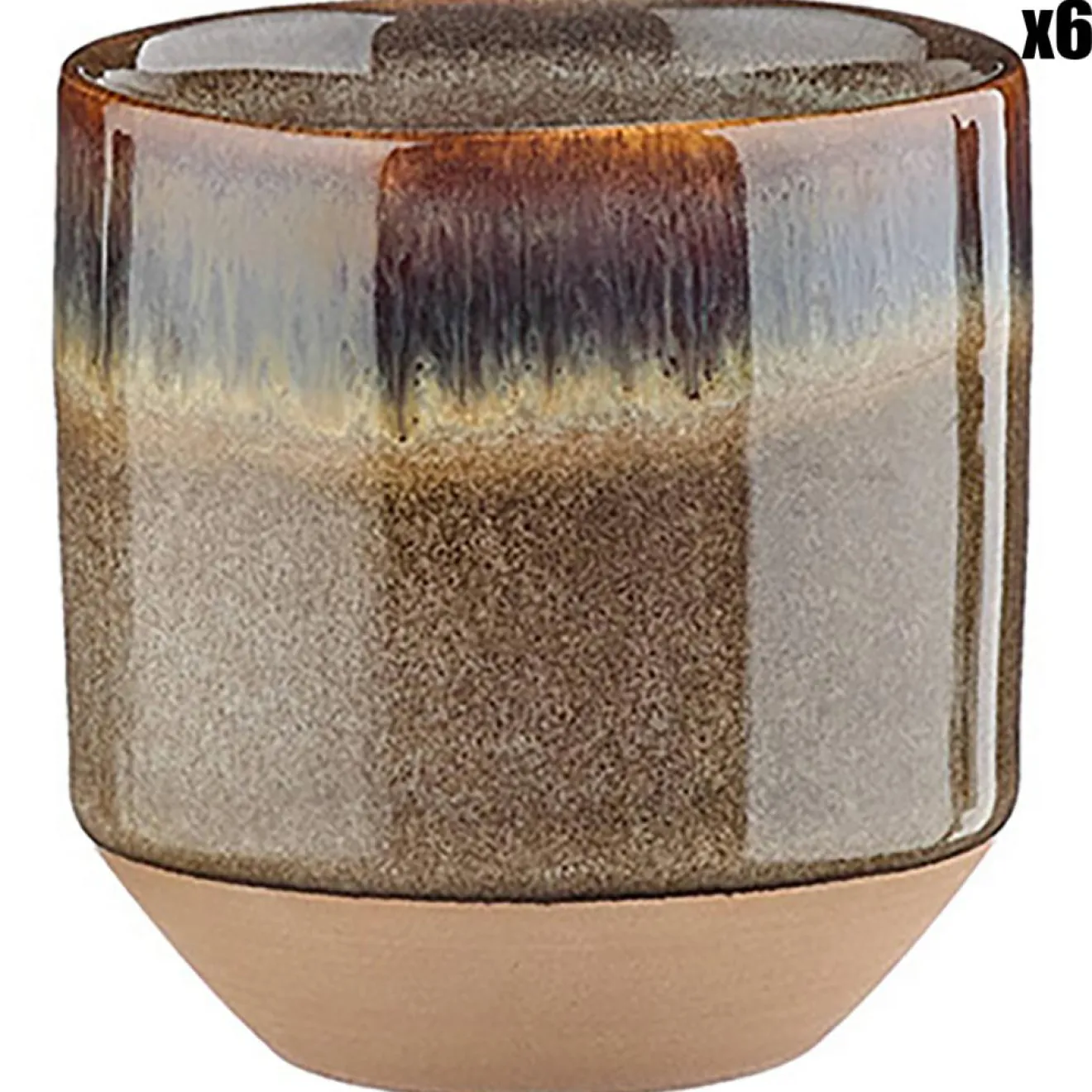 Best Bjorn 6 Tasses Genesis marron volcanique - 15 cl