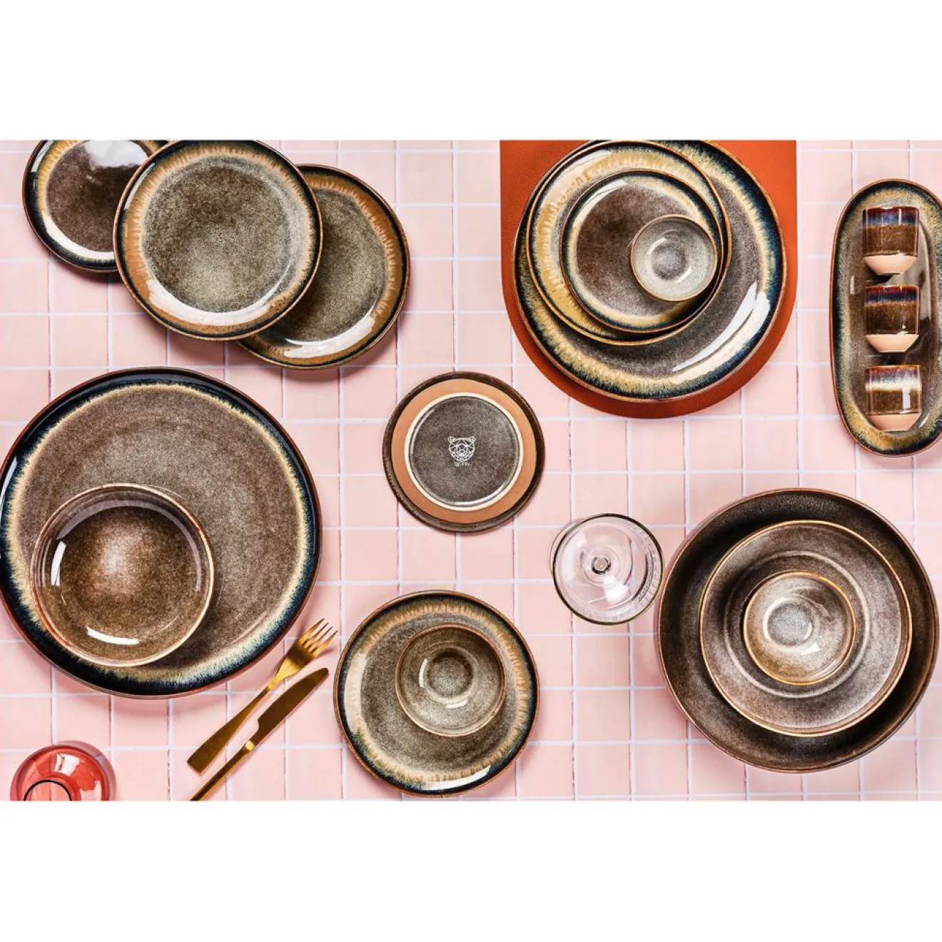 Best Bjorn 6 Tasses Genesis marron volcanique - 15 cl