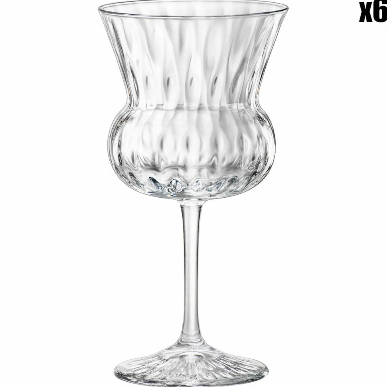 Bormioli 6 Verres à Cocktail Bloom transparents - 24.5cl