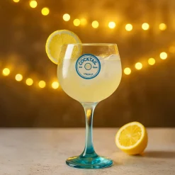 Novastyl 2 Verres À PiedCocktail 73Cl En VerreTransparent Pied Bleu