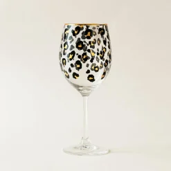 Novastyl 4 Verres À PiedLéopard 27Cl En Verre