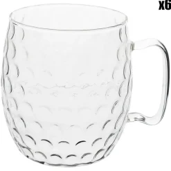 Cosy Moments 6 Verres avec anse Moscow Mule transparents - 50cl