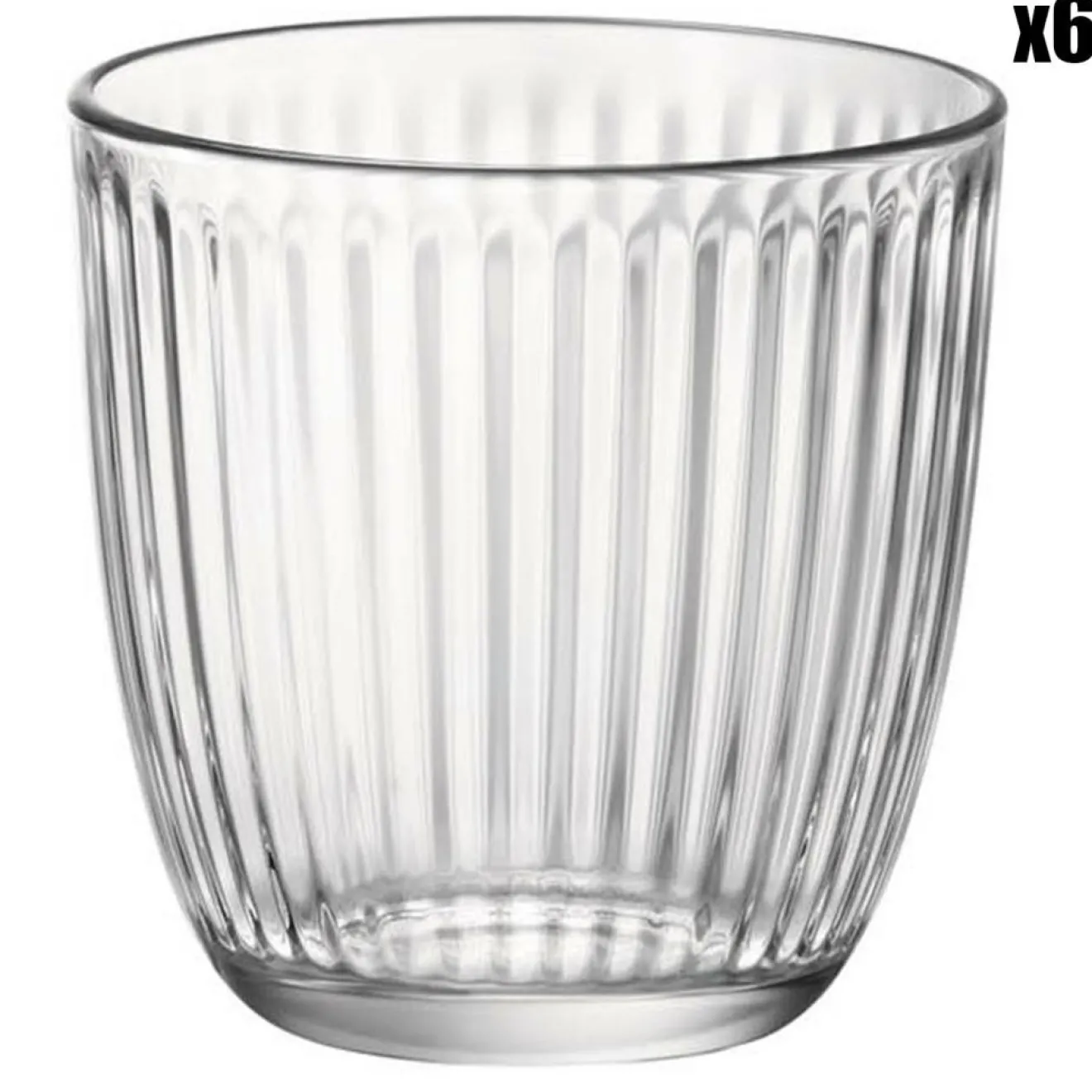 Bormioli 6 Verres Line transparents - 29 cl