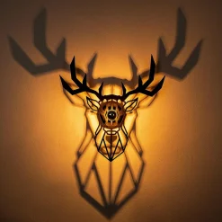 Opviq Applique murale 605 noire - 55x12x55 cm