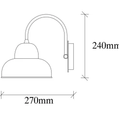 Discount Opviq Applique murale Berceste dorée - 20x27x24 cm