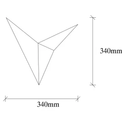 New Opviq Applique Murale Bird 3202 blanche - H.34x34x5 cm