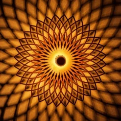 Outlet Opviq Applique murale Fellini cuivre - 50x12x50 cm