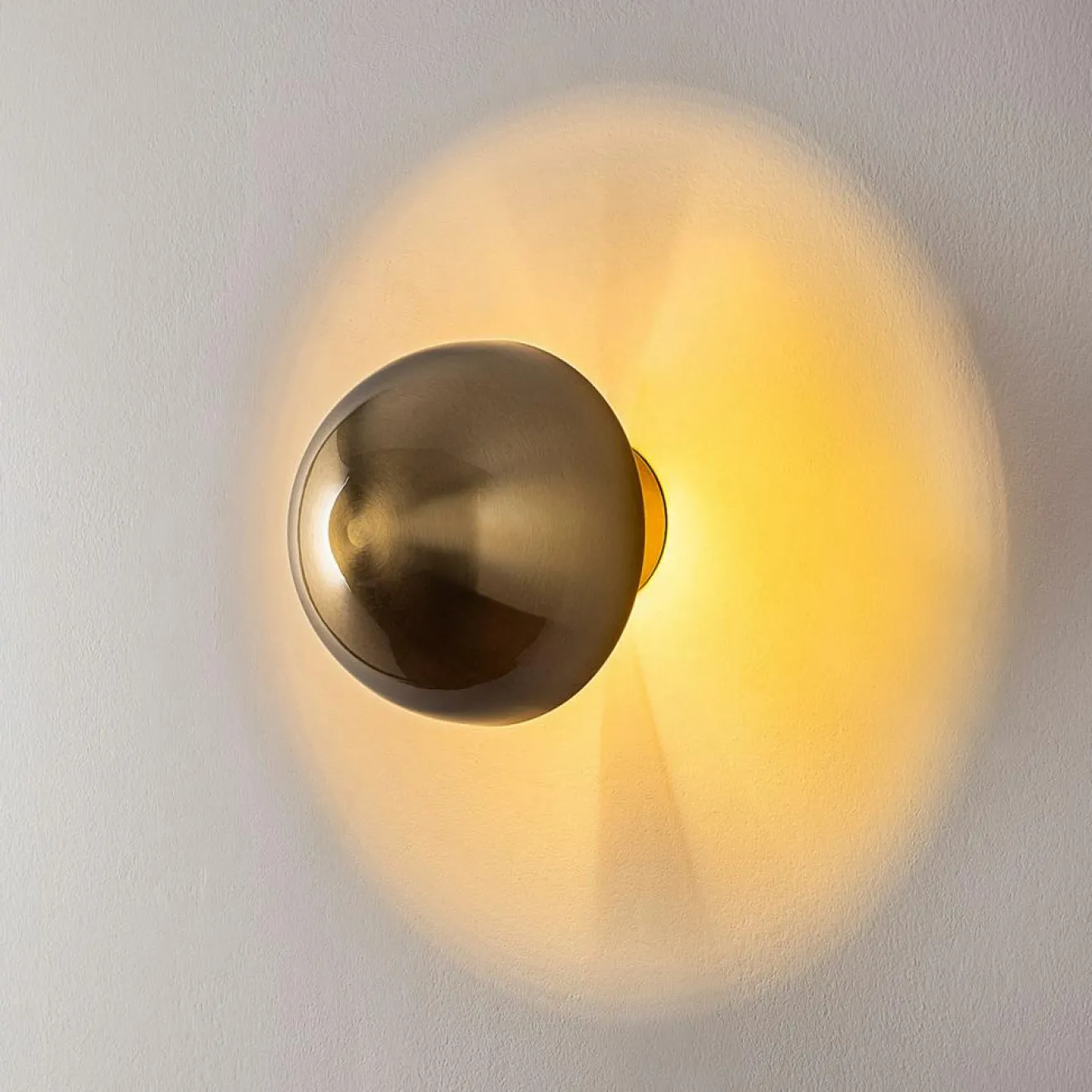 Opviq Applique murale Fungal dorée - D.16 cm