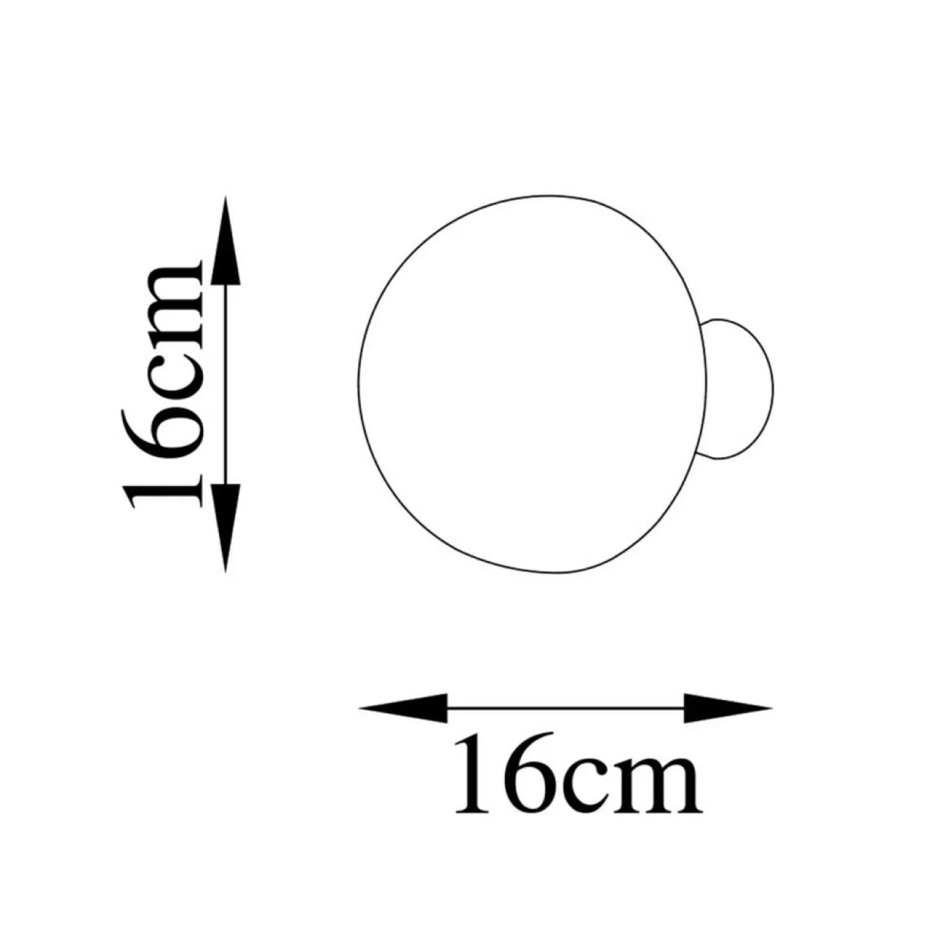 Opviq Applique murale Fungal dorée - D.16 cm