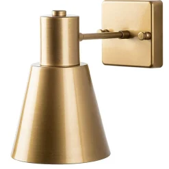 Opviq Applique murale Funnel dorée - 14x24x21 cm