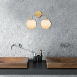 Hot Opviq Applique murale Horn dorée - 91x25x49-129 cm