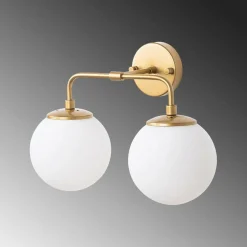 Hot Opviq Applique murale Horn dorée - 91x25x49-129 cm