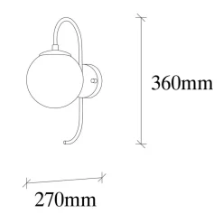 Sale Opviq Applique murale Jewel dorée - 27x36 cm