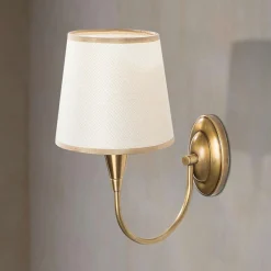 Online Wooden Art Applique murale Pardo doré/blanc - 16x28x31 cm