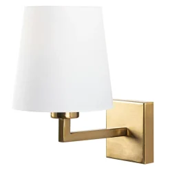 Opviq Applique murale Profil doré/blanc - 18x24x30 cm