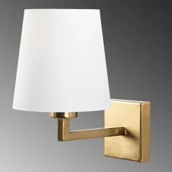 Opviq Applique murale Profil doré/blanc - 18x24x30 cm