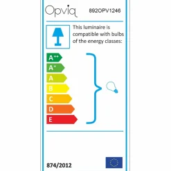 Opviq Applique murale Profil doré/blanc - 18x24x30 cm