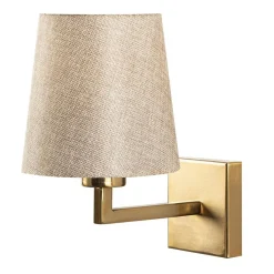 New Opviq Applique murale Profil doré/crème - 18x24x30 cm