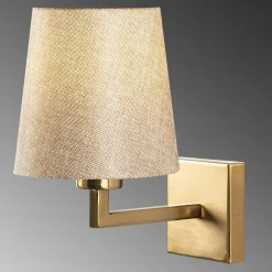 New Opviq Applique murale Profil doré/crème - 18x24x30 cm